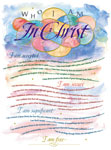 Who I Am in Christ Artistic Print